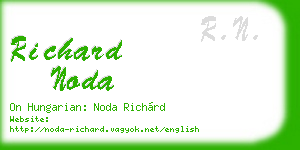 richard noda business card